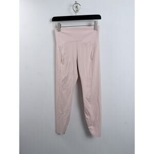NWT Women's Adidas All Me Luxe 7/8 Leggings Large MSRP $100 Blush Pink